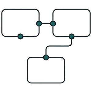 Diagrama de flujo de bloques conectados